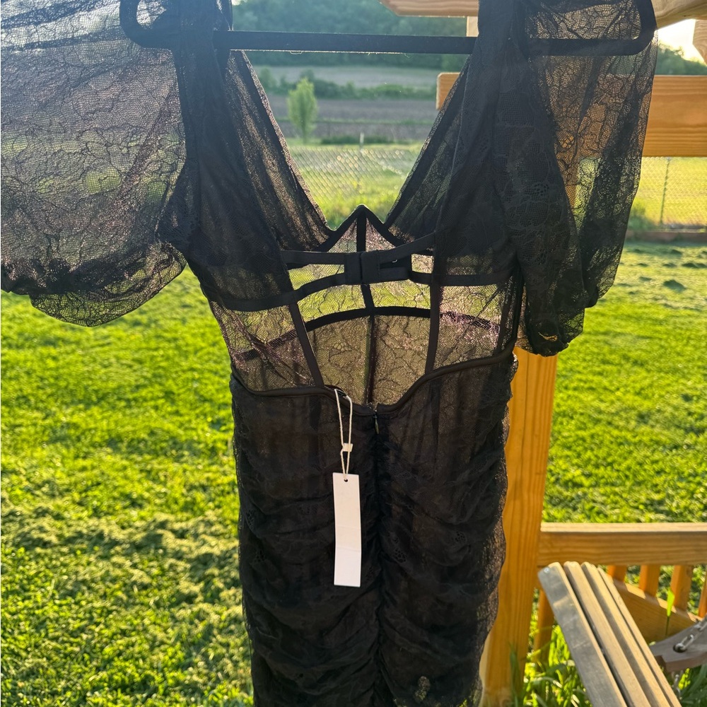 NWT For Love & Lemons Mini Lace Dress